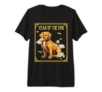 Anno del Cane Zodiaco Cinese Capodanno Cinese Oroscopo Maglietta Premium