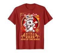 Anno del Cavallo 2026 Capodanno Lunare Cinese 2026 Ragazzi Bambini Maglietta