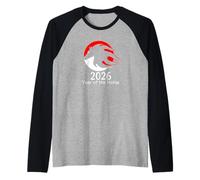 Anno del Cavallo 2026 Cavallo di Fuoco Zodiaco Cinese Capodanno Maglia con Maniche Raglan