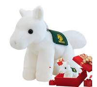 Anno del Cavallo Animale di Peluche - 2026 Bambola Mascotte | 21cm Morbido Corto Peluche Ornamento Decorazione Casa | Regalo Compleanno Collezionabile per Bambini Adulti Amici Famiglia, Zodiaco Feńg