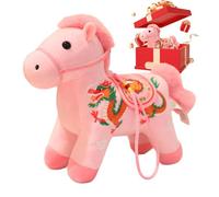 Anno Del Cavallo Peluche - 2026 Morbido Dolce Giocattolo Festivo - Anno Del Cavallo Peluche Per Bambini,Per Compleanni Capodanno Cinese Natale Decorazione per la casa dei bambini Feste Collezionismo