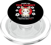 Anno del Coniglio 2024 Zodiaco Cinese Capodanno Kawaii PopSockets PopGrip per MagSafe