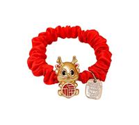 Anno del drago cinese Fascia per capelli Per Ragazze Festive Elastiche Corda per Capelli Carino Elastico Coda di Cavallo Titolare Della Ragazza Accessori Per Capelli Tradizionali Cinesi