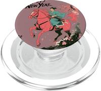 Anno del Fuoco del Cavallo - Zodiaco Cinese CAPODANNO 2026 PopSockets PopGrip per MagSafe