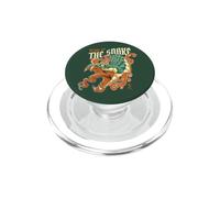 Anno del Serpente Zodiaco Cinese Kanji Serpente di Fuoco Verde PopSockets PopGrip per MagSafe