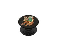 Anno del Serpente Zodiaco Cinese Kanji Serpente Fuoco Retro PopSockets PopGrip Adesivo