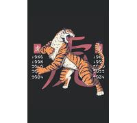 Anno del taccuino zodiaco cinese della tigre: Taccuino governato del college 6x9