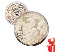Anno della moneta del serpente, moneta per collezionisti - Moneta da collezione delicata della moneta della ,Moneta commemorativa da collezione multiuso