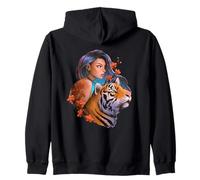 Anno della Tigre Acqua Mistico Donna Potenza Energia Femminile Felpa con Cappuccio