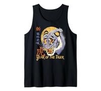 Anno della Tigre Zodiaco Cinese Asiatico Orientale Astrologia Arte Canotta