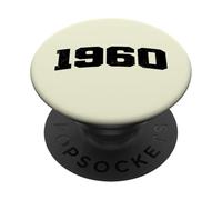 Anno di compleanno vintage 1960 Varsity retrò invecchiato PopSockets PopGrip Adesivo