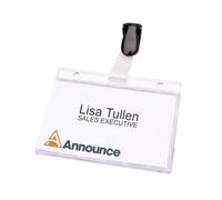 Announce 60 x 90 mm Security Pass Holder, Pack of 25