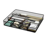 Annova Vassoio organizer per cassetti da scrivania, per organizzazione dell'ufficio, rete metallica, accessori e forniture per ufficio (Black)