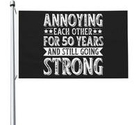 Annoying Each Other For 50 Years And Still Going Strong Bandiera Vacanza Appendere Bandiera Di Benvenuto Stampa Striscione 90X150Cm Per Casa Sport Celebrazione
