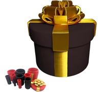 Annoying Nested Screw Box, Giocattolo Compatto e Memorabile, Scatola Regalo Riutilizzabile con Scherzo Puzzle di Soldi, per Compleanni, Natale, Elefante Bianco o per Far Impazzire Amici (Black)