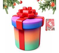 Annoying Nested Screw Gift Box - Annoying Nested Gift Box with Screws, Prank Money Puzzle Gifts Boxes for Christmas, Reusable Prank Nesting Packaging for Cash & Surprises (Red)