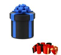 Annoying Nested Screw Gift Boxs, Box Prank Gift Boxes, Money Puzzle Boxes for Cash Gifts, Reusable Money Puzzle Prank Box for Cash & Surprises for Christmas & Fun Party Game (Black-B)