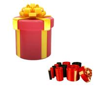 Annoying Nested Screw Gift Boxs, Box Prank Gift Boxes, Money Puzzle Boxes for Cash Gifts, Reusable Money Puzzle Prank Box for Cash & Surprises for Christmas & Fun Party Game (Red)