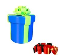 Annoying Nested Screw Gift Boxs, Box Prank Gift Boxes, Money Puzzle Boxes for Cash Gifts, Reusable Money Puzzle Prank Box for Cash & Surprises for Christmas & Fun Party Game (Blue)