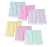 Anntry Pantaloncini da Ciclismo per Bambini in Tinta Unita da 2 a 12 Anni Vestito di Sicurezza Mutandine da Bambino per Bambini Biancheria Intima da 6 Pezzi