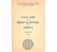 Annuaire de droit maritime et aérien: 1983, n° 7 1983