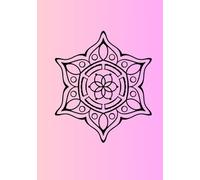 Annual Planner-6 Petal Geometric Flower: undated yearly with blank monthly and structured daily pages