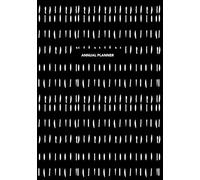 Annual Planner - Undated, monthly, weekly & daily planner for daily tasks, priorities, annual goals, self care appointments, budgeting and action ... and achieve your goals - Mini Black Batik