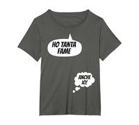 Annunciare la Gravidanza Divertente Il Bambino Sta arrivando Maglietta, Donna Plus-Size, Asfalto, 3X