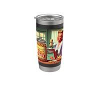 Annuncio della casalinga della metà del secolo di Deez Jar of Nuts Bicchiere termico in acciaio inox doppia parete