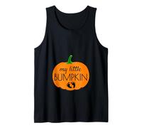 Annuncio di Gravidanza di Halloween My Little Bumpkin Pumpkin Canotta