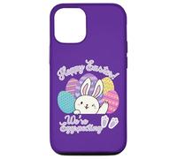 Annuncio di gravidanza Hoppy Easter We're Eggspecting Egg Custodia per iPhone 12/12 Pro