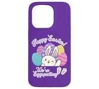 Annuncio di gravidanza Hoppy Easter We're Eggspecting Egg Custodia per iPhone 15 Pro