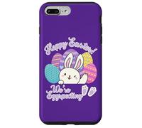 Annuncio di gravidanza Hoppy Easter We're Eggspecting Egg Custodia per iPhone 7 Plus/8 Plus