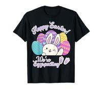Annuncio di Gravidanza Hoppy Easter We're Eggspecting Egg Maglietta