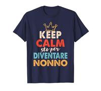 Annuncio di Gravidanza Nonno per Essere STO per Diventare Nonno Maglietta, Uomo, Navy, L