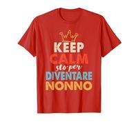 Annuncio di Gravidanza Nonno per Essere STO per Diventare Nonno Maglietta, Uomo, Rosso, XL