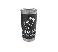 Annuncio di gravidanza rosa blu We Love You Bicchiere termico in acciaio inox doppia parete