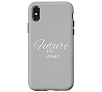 Annuncio di impegno personalizzato Mrs. GRAVES Custodia per iPhone X/XS
