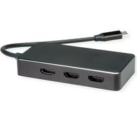 VALUE Adattatore multi-display USB tipo C - 3 X HDMI, Multi-Stream 4K