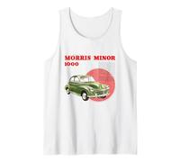 Annuncio retrò BMH Morris Minor 1000 Famiglia Auto Canotta