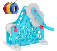 Annuod Avvolgitore Manuale per Bobine, per di Filamenti 3D, Rotazione Fluida, Design Modulare Rimovibile, Senza Grovigli, per Fili del Peso 1 kg, per Appassionati Stampa(Blue,Manual)