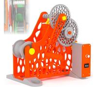 Annuod Avvolgitore Manuale per Bobine, per di Filamenti 3D, Rotazione Fluida, Design Modulare Rimovibile, Senza Grovigli, per Fili del Peso 1 kg, per Appassionati Stampa(Orange,Electric)