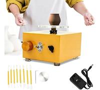 Annuod Mini Tornio Elettrico per Ceramica, da Tavolo, Macchina Compatta per per Il Fai Te Domestico, Arti E Mestieri, Lavorazione della, Studio Professionale
