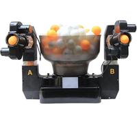 Annuod Robot da Ping Pong A Doppia Testa | Robot Automatico per Il Lancio di Palline da Ping Pong, Macchina per L'allenamento, Telecomando Cablato, capacità 110 Palline da Ping Pong