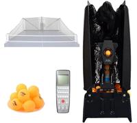 Annuod Robot da Ping Pong Professionale, Server di Palline da Ping Pong con Controllo Senza Fili, per Uso Domestico con 100/200 Palline(100balls)