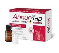 AnnurKap Advanced Fiale Coadiuvanti Anticaduta 12 x 7 ml, Trattamento Capelli Fragili Senza Risciacquo, con Annurtrofil®, Microalghe, Acqua Marina Oceanica e Aminoceramidi, Uomo e Donna