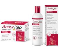AnnurKap ADVANCED Integratore per Capelli | 1 x 90 Capsule + 1 shampoo 200ml