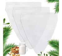 Annvchi Nut Milk Bags, sacchetto per latte di noce, panno passaporto, confezione da 3 pezzi 3 set bianco.