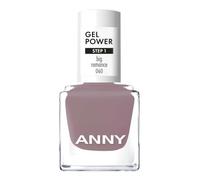 ANNY Gel Power Nail Polish - Smalto gel colorato senza lampada UV, brillante e resistente fino a 12 giorni, resistente alle schegge e ai graffi, colore: Big Romance - Grigio mauvegano - 8 ml