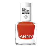 ANNY Gel Power Nail Polish - Smalto gel colorato senza lampada UV, brillantezza brillante e durata fino a 12 giorni, resistente alle schegge e ai graffi, colore: Hot Blooded - Rosso fuoco brillante